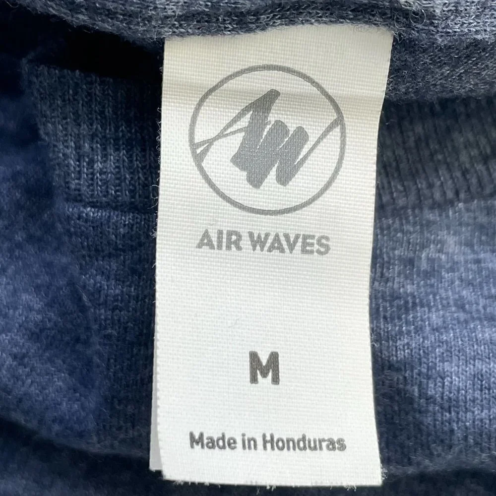Air waves Blue Women's Holiday shirt-Medium - Picture 3 of 5